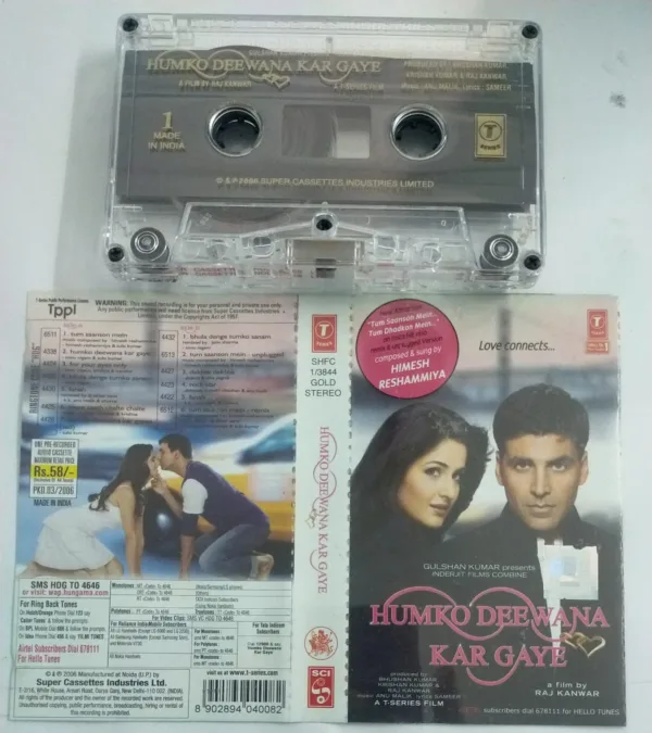 Humko Deewana Kar Gaye Hindi Film Audio Cassette